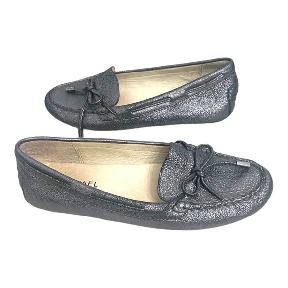 Michael Kors Sutton Metallic Tassel Slip On Comfort Moc Loafer Flats Shoe Size 6 - Picture 3 of 8